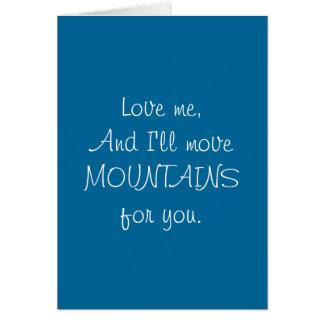 Montañas del movimiento - tarjeta divertida