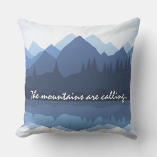 Montañas Diseñar almohada exterior