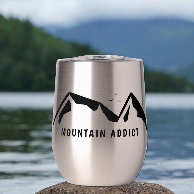 Montañas en negro (Mountains in Black Tumbler)