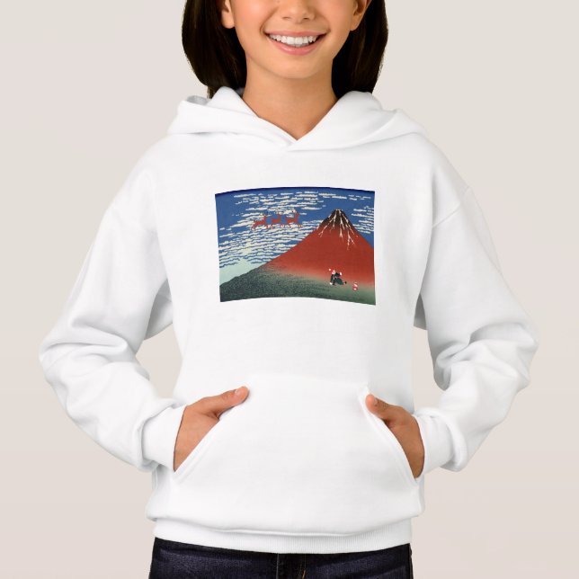 Montañas Fuji en Navidades y arte japonés (Anverso)