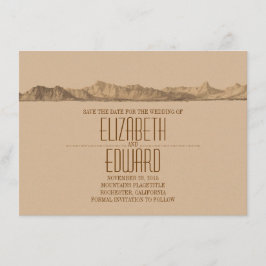 Montañas Guardan Las Tarjetas De Fecha