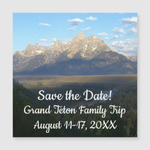 Montañas Jackson Hole Grand Teton Guarde la Fecha