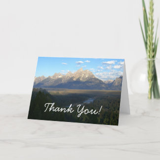 Montañas Jackson Hole Tarjeta de agradecimiento