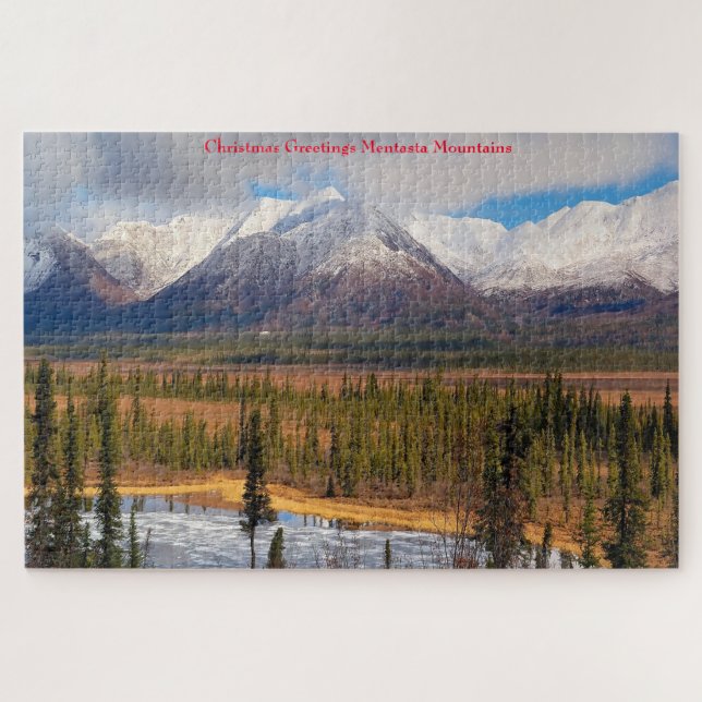 Montañas Mentasta Rompecabezas Alaska Jigsaw (Horizontal)