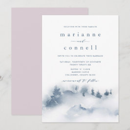 Montañas Misty III Invitación a la boda informal
