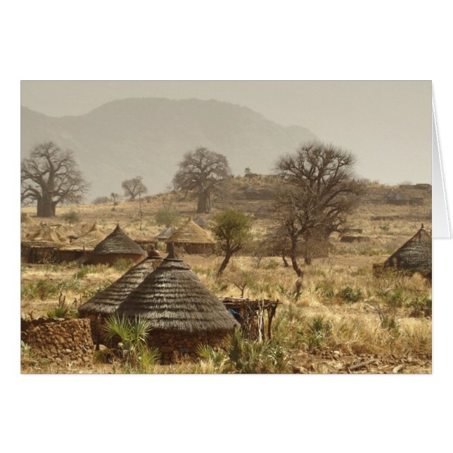 Montañas Nuba, pueblo de Nugera (Anverso (Horizontal))