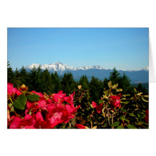 Montañas olímpicas y rododenrones