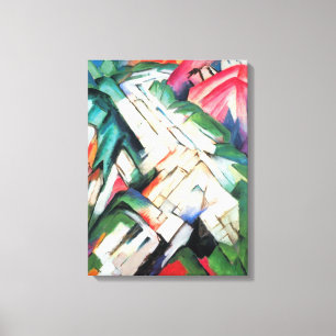 Montañas (paisaje) de Franz Marc, arte antiguo