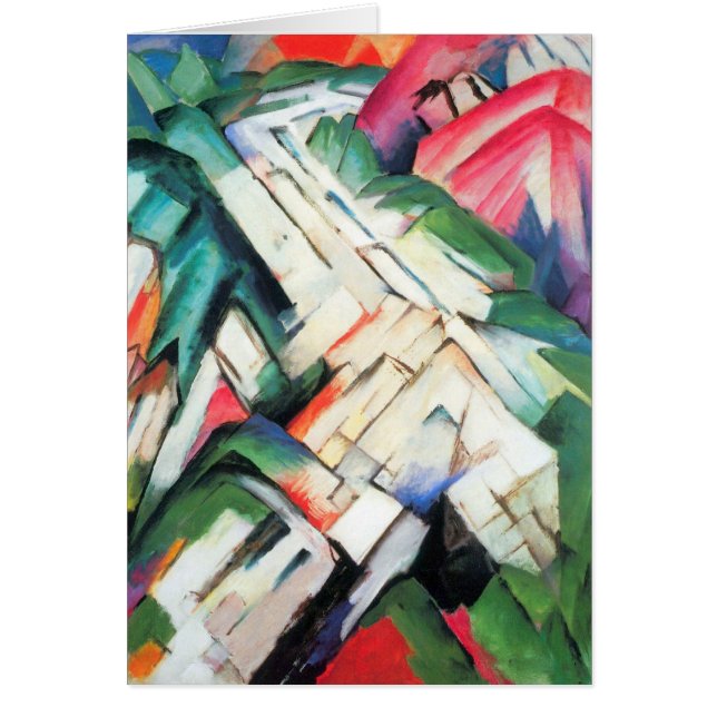 Montañas (Paisaje) de Franz Marc, Arte de época (Frente)