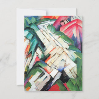 Montañas (Paisaje) de Franz Marc, Arte Vintage