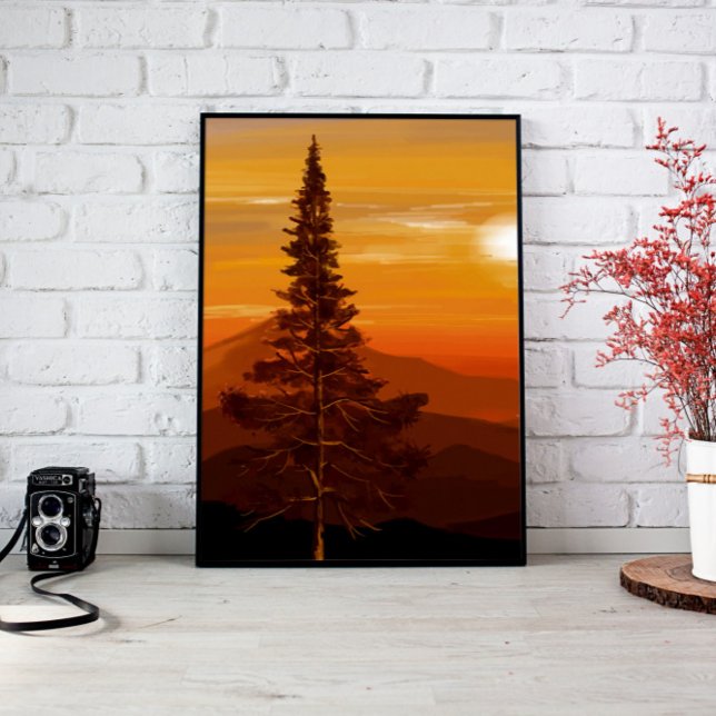 Montañas Paisaje Pared Arte Canvas (art, large wall décor, canvas wall art, room wall décor, digital art wall deco, best paintings,  )