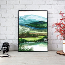 Montañas Paisajes Arte Pared