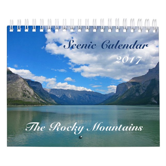 Montañas rocosas del calendario 2017 escénicos (Tapa)