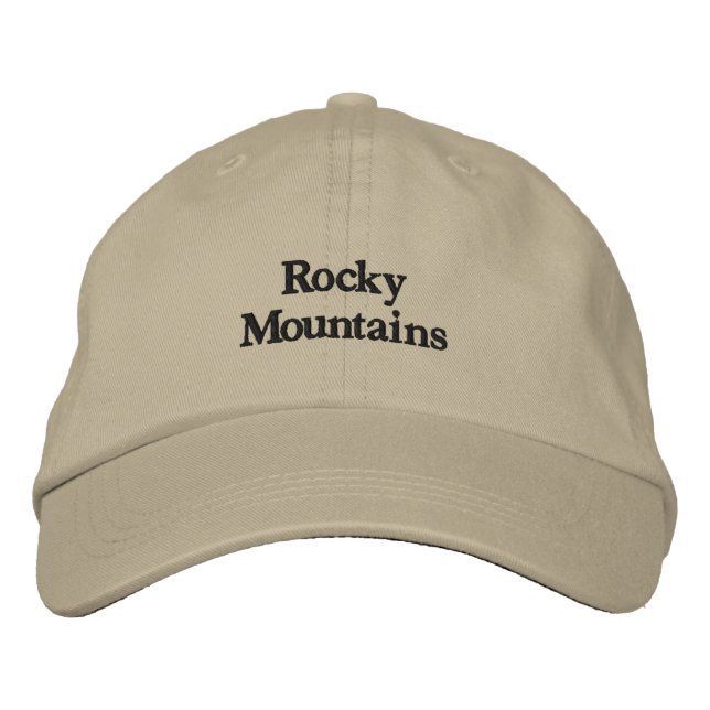 Montañas Rocosas - Gorra Bordada (Anverso)