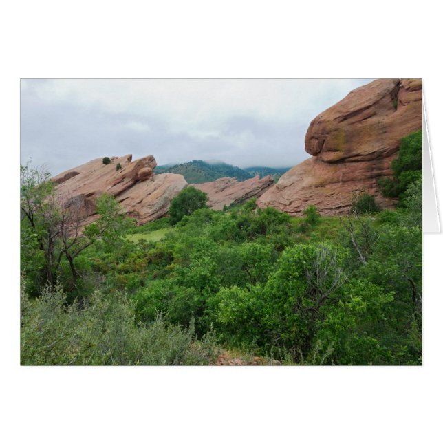 Montañas Rojas Rojas Ridge y Valle (Anverso (Horizontal))