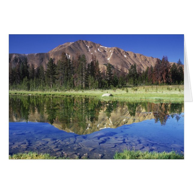 Montañas Sawtooth reflejadas en Fourth of July (Anverso (Horizontal))
