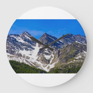 montañas  tres levanne  reloj de pared