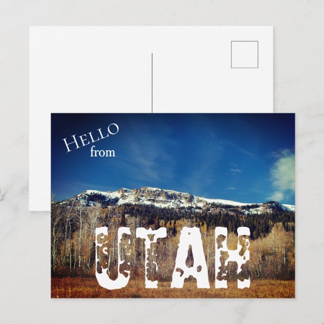 Montañas Wasatch, Utah Tarjeta Postal (Anverso / Reverso)