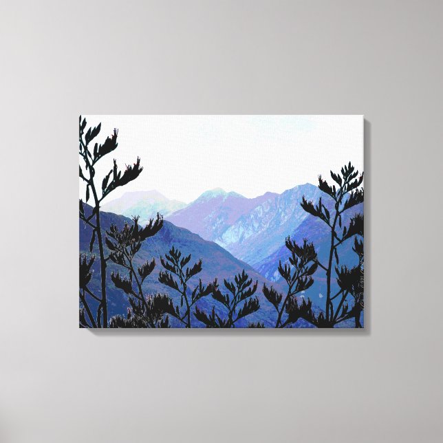 Montañas y faldas, arte pop de Nueva Zelanda (Anverso)