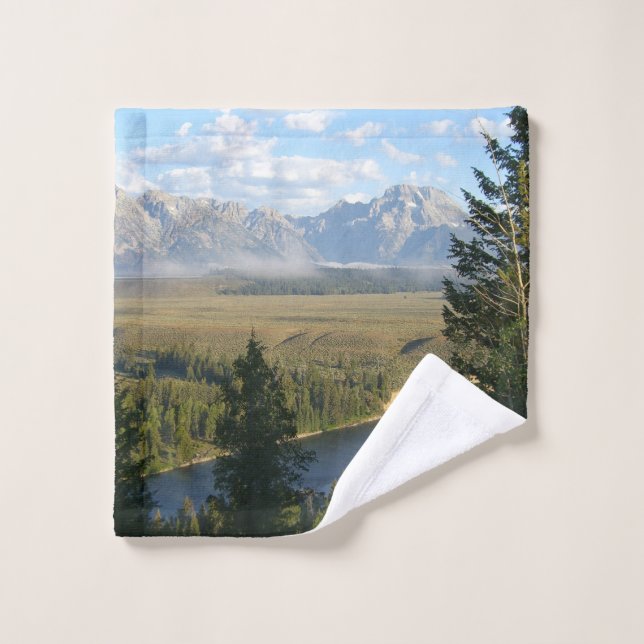 Montañas y río de Jackson Hole (Toallita)