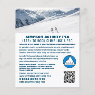 Montañeros alpinos, publicidad de senderismo y esc