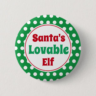 Montante botón de Navidades adorables de elfos de