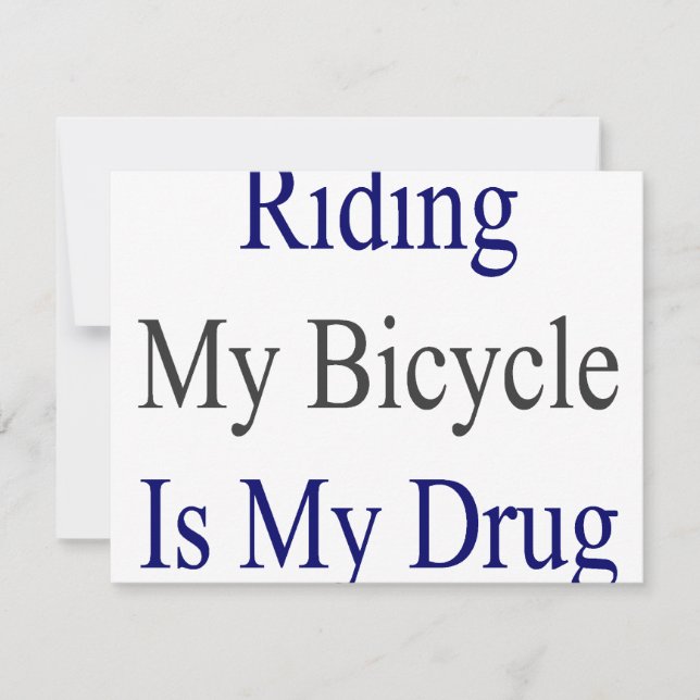 Montar en mi bicicleta es mi droga (Anverso)