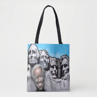 Montar Rushmore con la bolsa de biden Tote