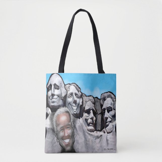 Montar Rushmore con la bolsa de biden Tote (Anverso)
