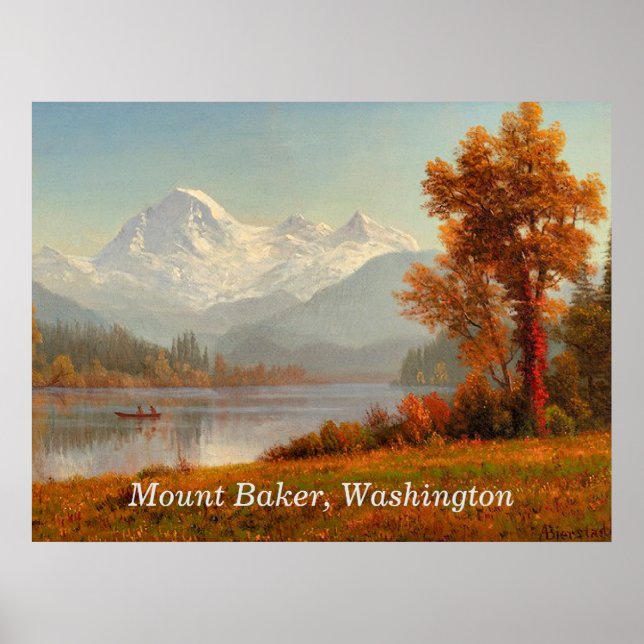Monte Baker, Washington, arte fino, (Frente)