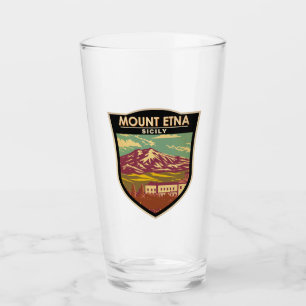 Monte Etna Sicily Viaje Arte Vintage
