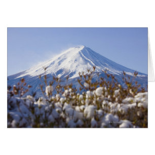 Monte Fuji cubierto de nieve