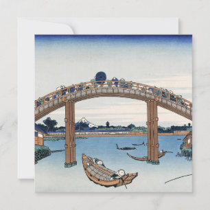 Monte Fuji Housai visto desde debajo del puente ma