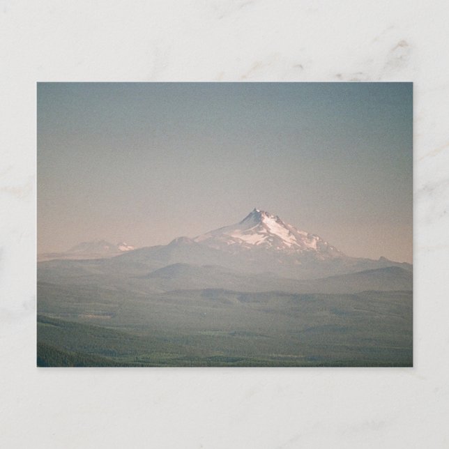 Monte Hood en la tarjeta postal Dusk (Anverso)