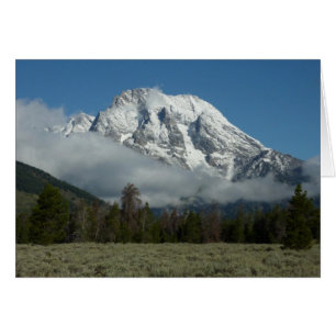 Monte Moran y nubes en Grand Teton