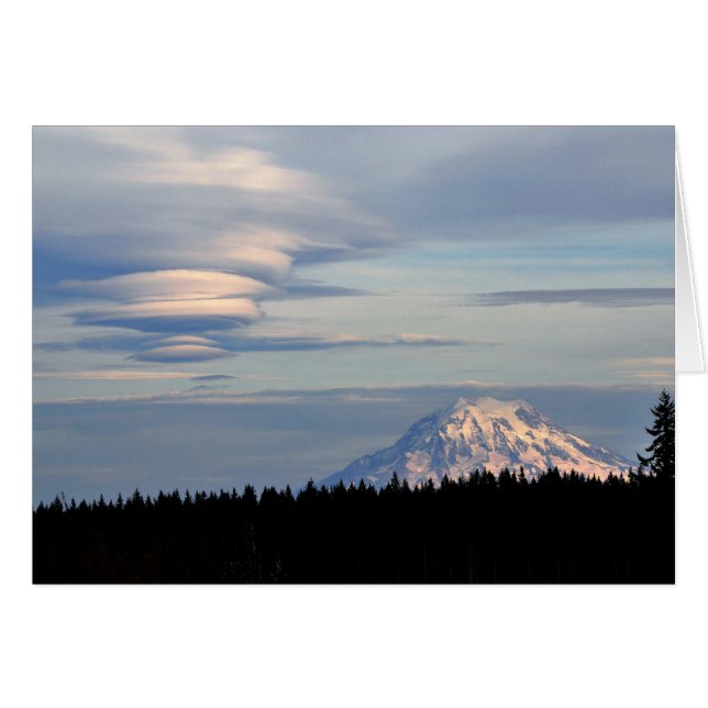 Monte Rainer con nubes lenticulares (Anverso (Horizontal))