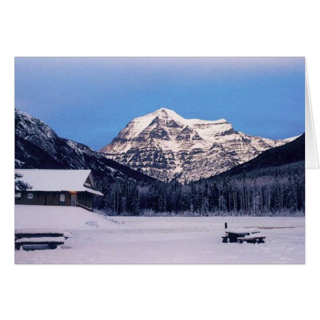 Monte Robson en invierno (Anverso (Horizontal))
