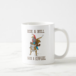 "Monte una reserva de Bull taza de café occidental