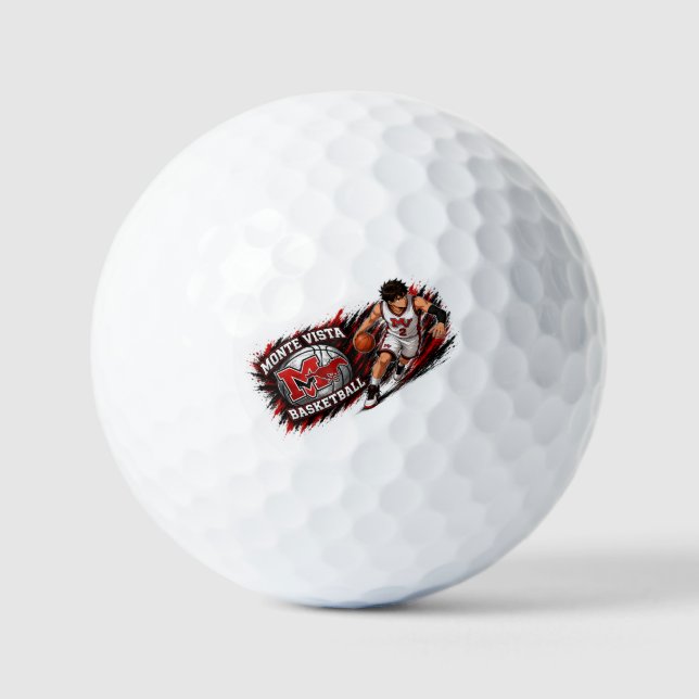 Monte Vista Baloncesto Bola de Golf – Deporte Pers (Anverso)