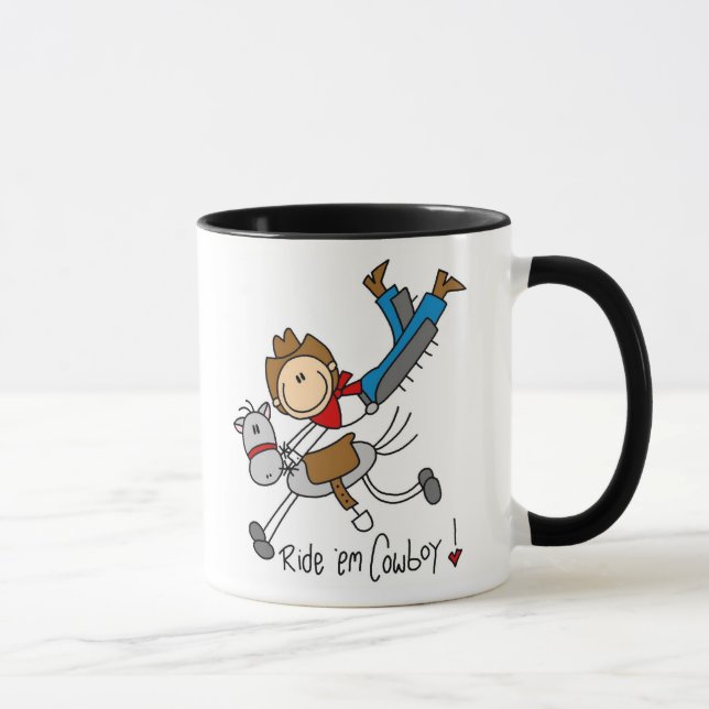 Móntelos figura taza del palillo del vaquero (Derecha)