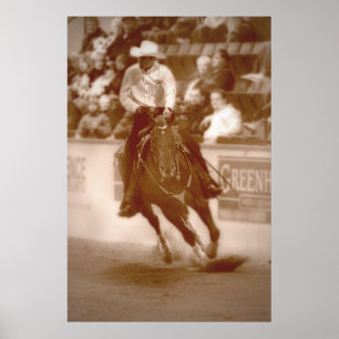 Móntelos impresión de la bella arte del vaquero