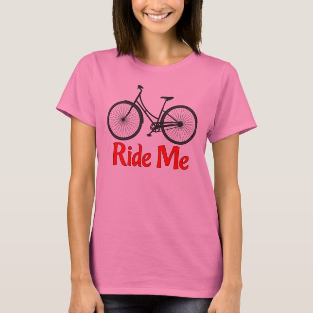 Mónteme camiseta de la bicicleta (Anverso)