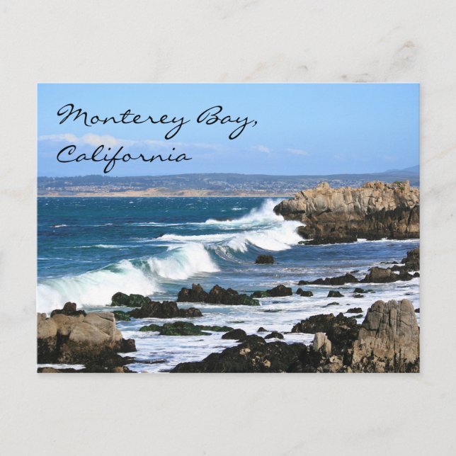 Monterey Bay California, postal (Anverso)