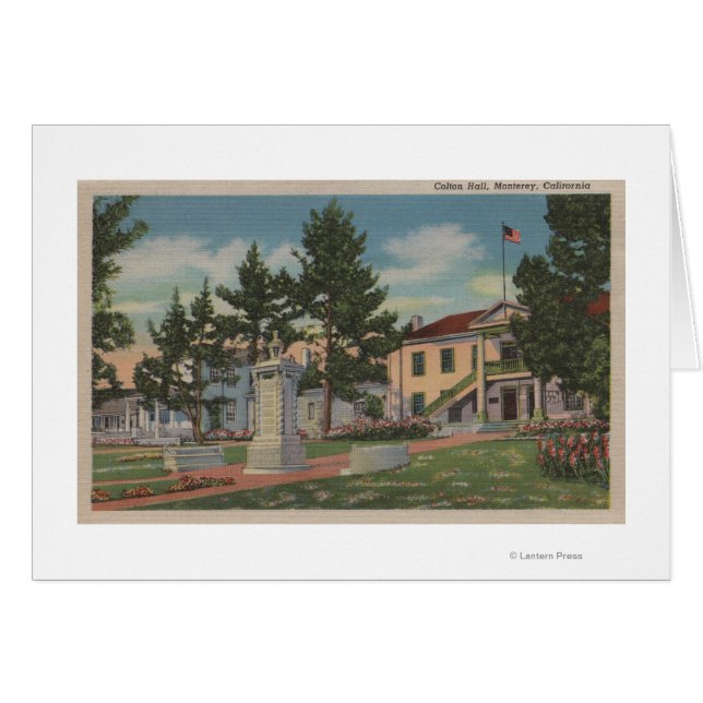 Monterey, CA - Colton Hall View and Grounds (Anverso (Horizontal))