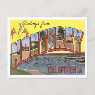 Monterey, California: postal de las grandes letras
