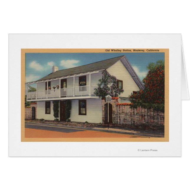 Monterey, California, vista de la antigua estación (Anverso (Horizontal))