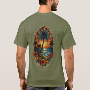 "Monterey Tropics: Arte de camisetas inspirado en