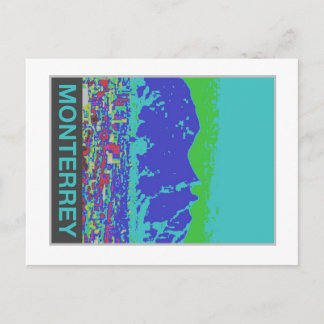 Monterrey, MX, afiche de viaje estilo de postal