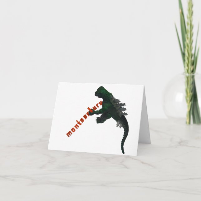 Montessaurus Ordena Su Tarjeta De Nota De Nombre (Anverso)