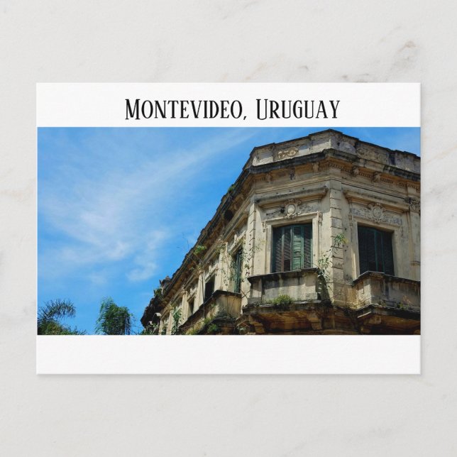 Montevideo, postal Uruguay (Anverso)
